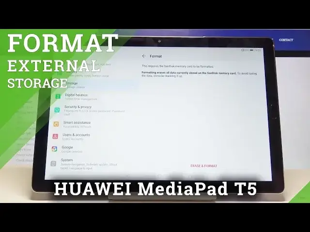 'Video thumbnail for How to Format SD Card in HUAWEI MediaPad T5 - Wipe Card Memory'