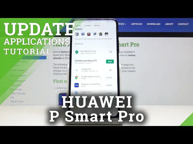 Video thumbnail for How to Update Applications in HUAWEI P Smart Pro – Install Newest App Version