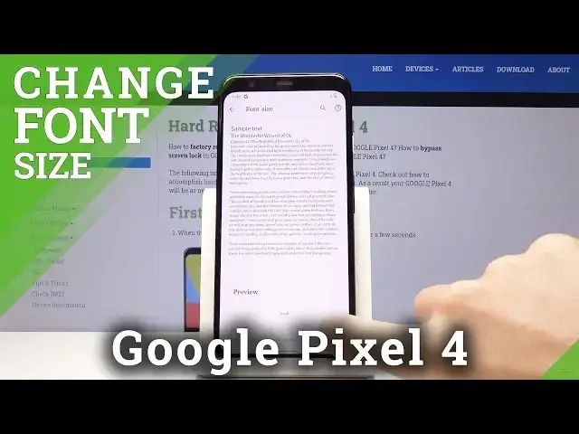 'Video thumbnail for How to Change Font Size in GOOGLE Pixel 4 - Text Size'
