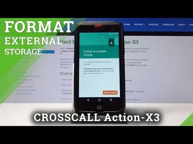 'Video thumbnail for How to Format SD Card on CROSSCALL Action-X3 - Remove and Fix SD Card'