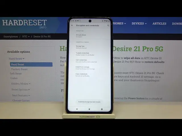 Video thumbnail for How to Clear Credentials in HTC Desire 21 Pro 5G - Remove All Certificates