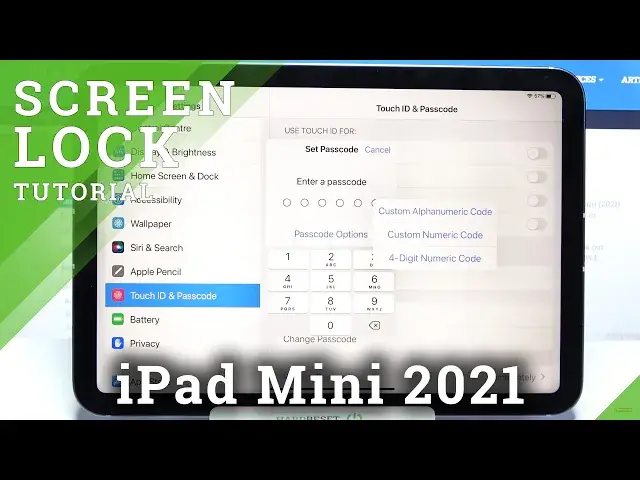 Video thumbnail for How to Add Screen Lock on iPad mini (2021) - Set Up Screen Protection in iOS