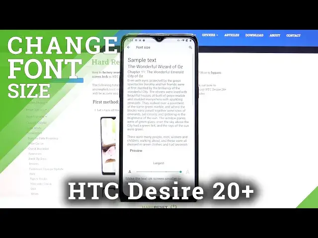 'Video thumbnail for How to Change Font Size on HTC Desire 20+ - Resize Text'