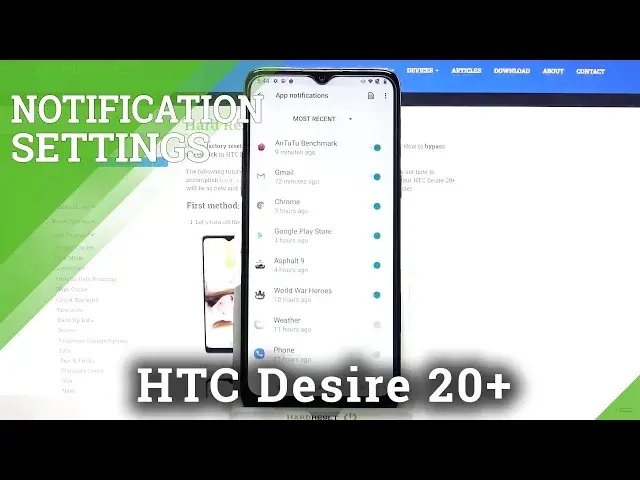 'Video thumbnail for How to Manage App Notifications in HTC Desire 20+ - Customize Notifications'
