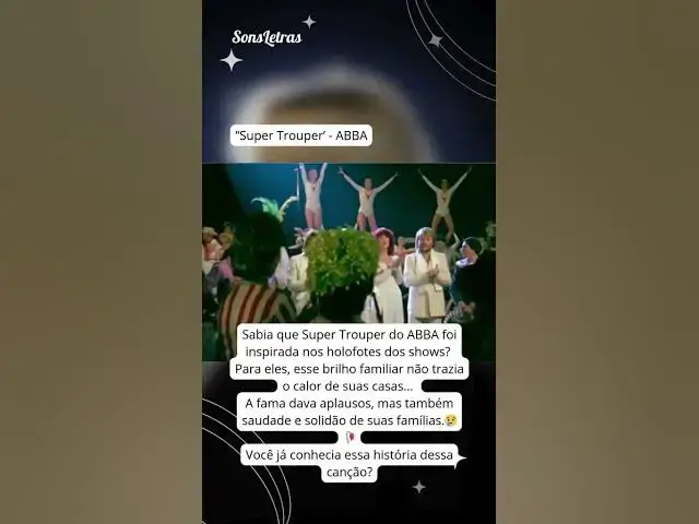'Video thumbnail for Super Trouper - ABBA #nostagia #abba'