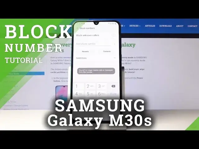 'Video thumbnail for How to Block Caller in Samsung Galaxy M30s – Create Blacklist'
