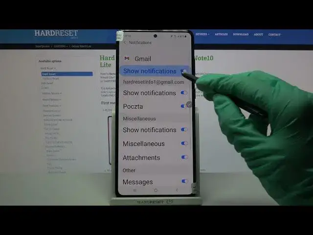 'Video thumbnail for How to Turn On/Turn Off App Notifications in SAMSUNG Galaxy Note 10 Lite – Customize Notifications'