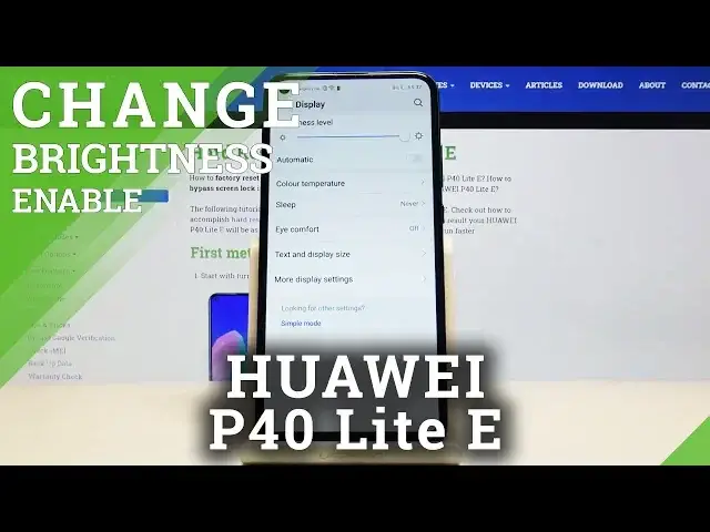 'Video thumbnail for How to Manage Auto Brightness in Huawei P40 Lite E'
