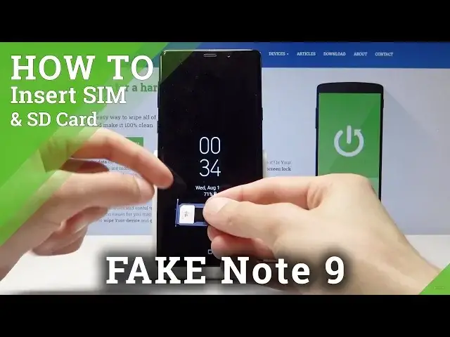 Video thumbnail for How to Insert Nano SIM and Micro SD in SAMSUNG Galaxy Note 9 Clone