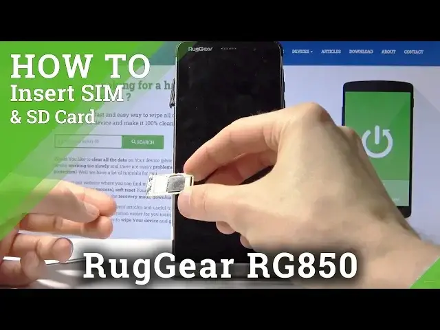 Video thumbnail for How to Insert SIM & SD to RUGGEAR RG850 – Nano SIM & Memory Card
