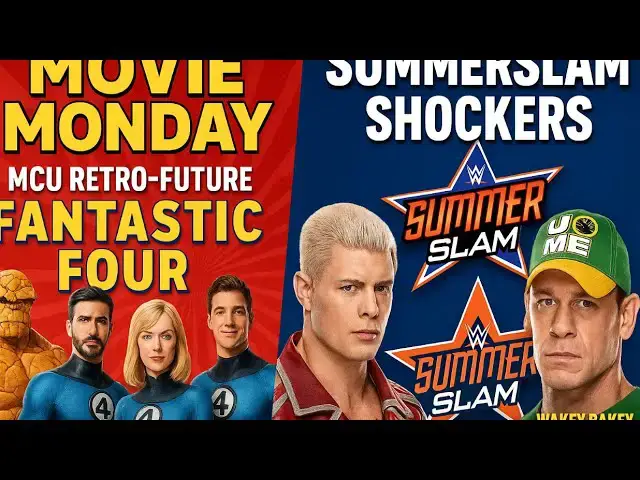 'Video thumbnail for Movie Monday: Fantastic Four & Box Office News + SummerSlam Shockers | Wakey Bakey Morning Show'