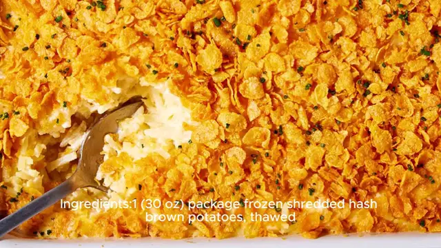 Video thumbnail for Funeral Potatoes Recipe