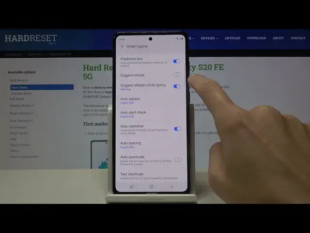 'Video thumbnail for How to Activate Emoji Suggestions in SAMSUNG Galaxy S20 FE 5G - SAMSUNG Keyboard'