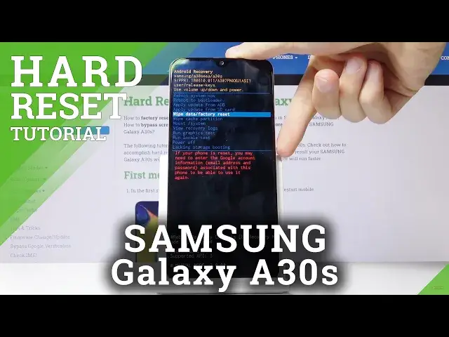 Video thumbnail for Hard Reset Samsung Galaxy A30s – Wipe All Data / Remove Screen Lock