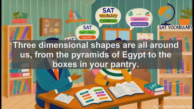 Video thumbnail for 5000 Must Know SAT Vocabulary - Pentahedron: The 5-Faced 3D Shape You Should Know