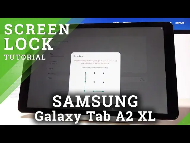 'Video thumbnail for How to Add Screen Lock in SAMSUNG Galaxy Tab A2 XL - Pattern & Password Set Up'