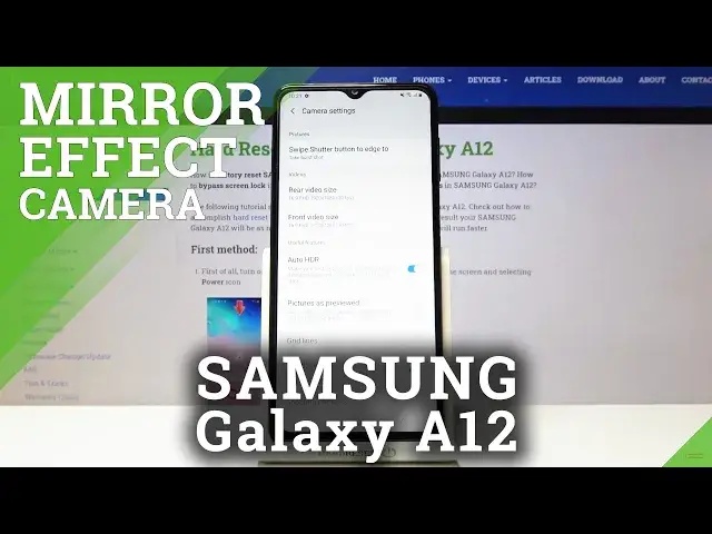 'Video thumbnail for Samsung Galaxy A12 - How to Enable or Disable Camera Mirror Effect'