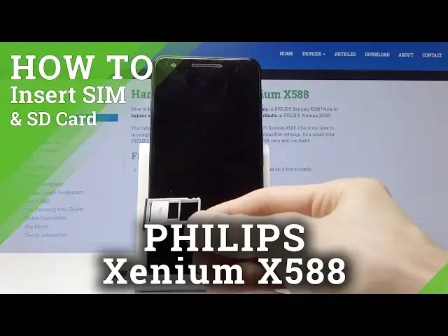 Video thumbnail for How to Insert Nano SIM & SD Card in PHILIPS Xenium X588 - SIM & SD Installation Process
