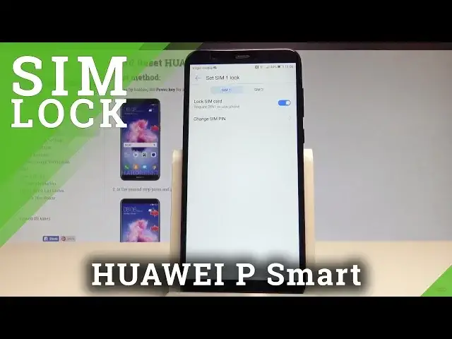 'Video thumbnail for How to Set Up SIM Lock on HUAWEI P Smart - PIN Protection / Activation |HardReset.Info'