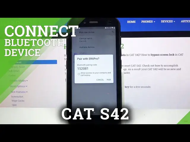 'Video thumbnail for How to Connect Cat S42 via Bluetooth- Connecting Smartphones Using Bluetooth'