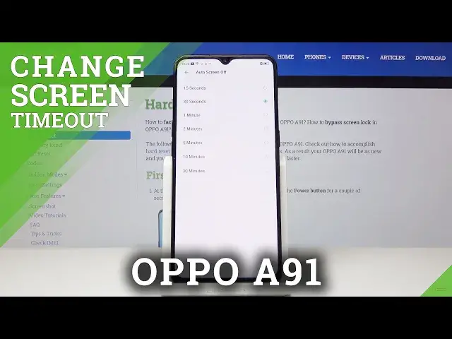 'Video thumbnail for How to Set Screen Timeout in OPPO A91 -  Blackout Time'