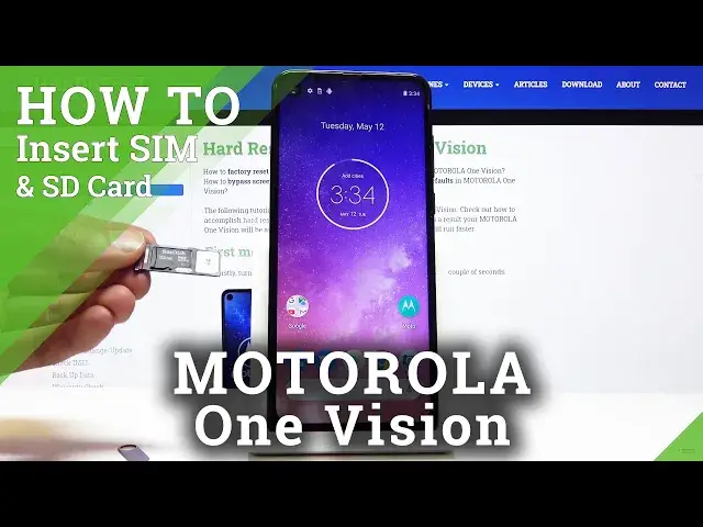'Video thumbnail for How to Insert SIM Card in MOTOROLA One Vision – Install Micro SD Card'