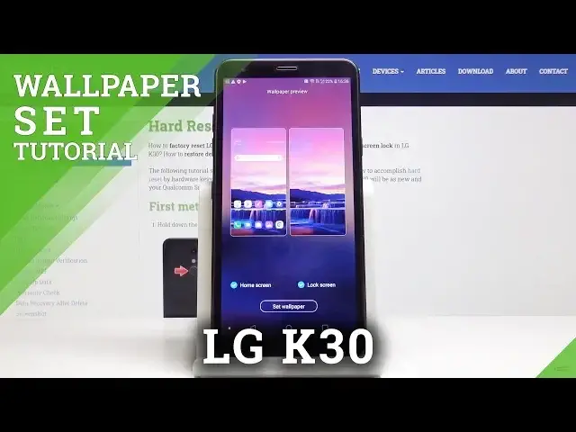 Video thumbnail for How to Change Wallpaper in LG K30 – Re-fresh Home Screen