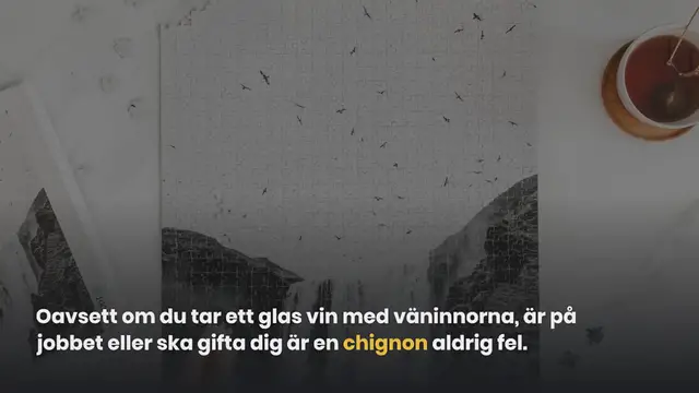 Video thumbnail for Så gör du en chic chignon på max 3 minuter (hårtutorial + video)