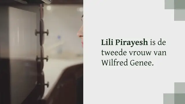 Video thumbnail for Lili Pirayesh, de tweede vrouw van Wilfred Genee: