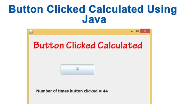 Video thumbnail for Button Clicked Calculated Using Java