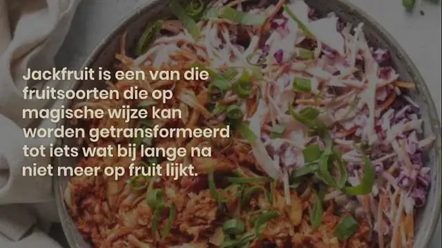 Video thumbnail for Pittige jackfruit met koolsla – lekker vega
