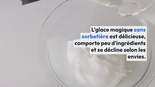 Video thumbnail for Glace magique, seulement 2 ingrédients