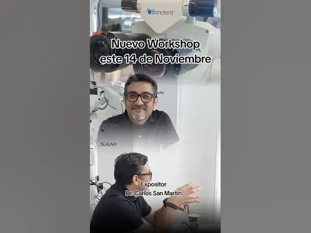 Video thumbnail for Workshop 'Introducción a la Microscopia' con el Dr. Carlos San Martín este 14 NOV 📍 Dident #endo