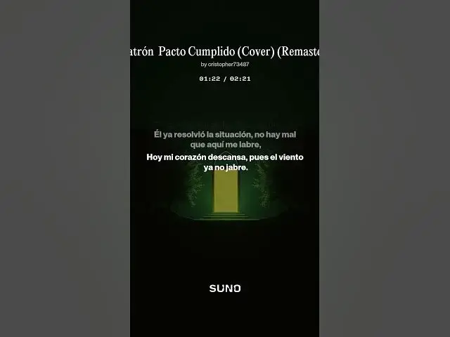 Video thumbnail for El Patrón  Pacto Cumplido Cover Remastered