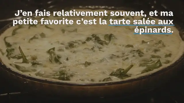 Video thumbnail for Tarte salée aux épinards (coco & curry)