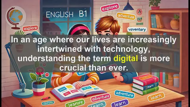 Video thumbnail for 2500 Must Know CEFR B1 Vocabulary - What Does 'Digital' Really Mean? A Comprehensive Look