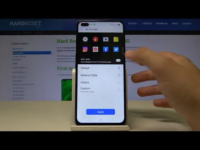 'Video thumbnail for How to Set Up Different Icons Style in Realme X50 - Pick Icons Style'