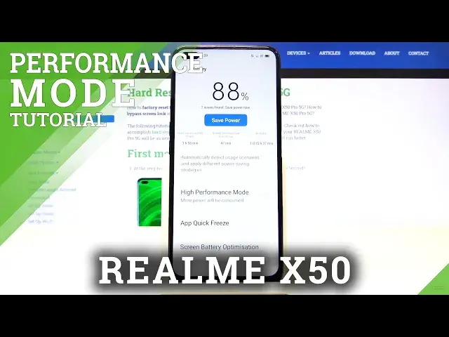 'Video thumbnail for How to Activate High Performance Mode in Realme X50 - High Quality Settings'