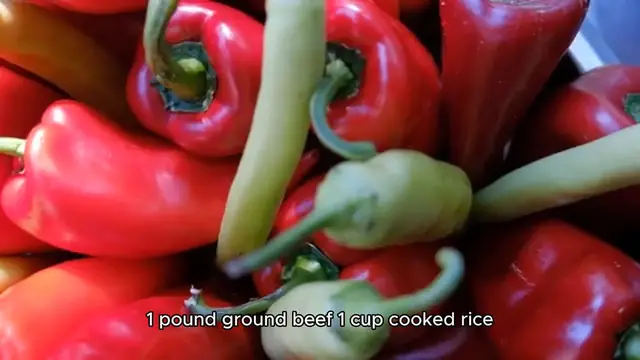 Video thumbnail for Stuffed bell pepper recipe