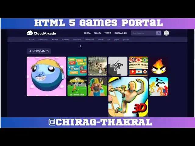 'Video thumbnail for Earn Money By Making HTML 5 Games Portal || Part Five'