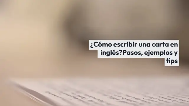 Video thumbnail for ¿Cómo escribir una carta formal en inglés?