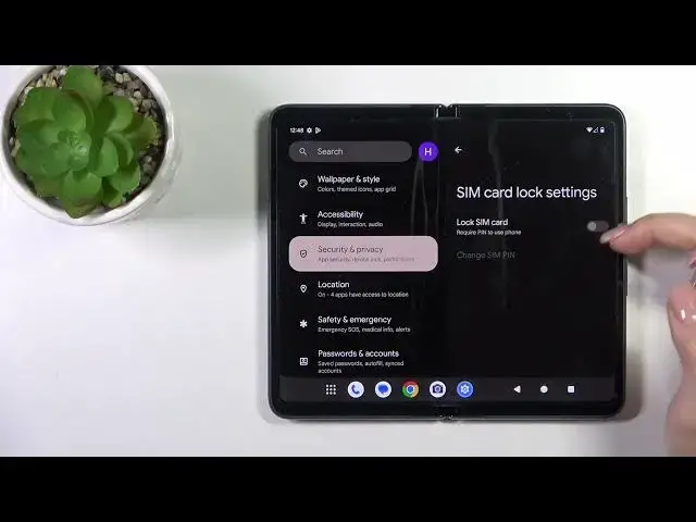 'Video thumbnail for How to Lock SIM Card with SIM PIN on GOOGLE Pixel Fold - Set SIM Passcode'