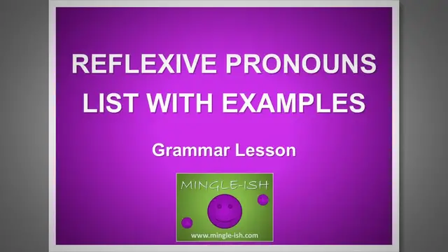 Video thumbnail for Reflexive Pronouns List with Examples