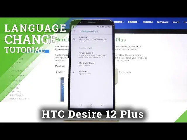 'Video thumbnail for Change Language on HTC Desire 12 Plus'