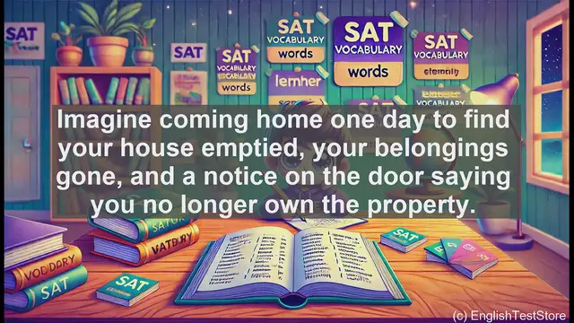 Video thumbnail for 5000 Must Know SAT Vocabulary - Understanding 'Dispossess': A Key SAT Vocabulary Word