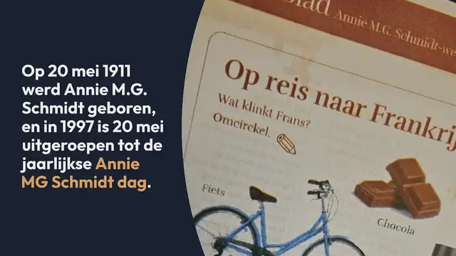 Video thumbnail for Annie MG Schmidt Week – een thema week van 15 tot 25 mei