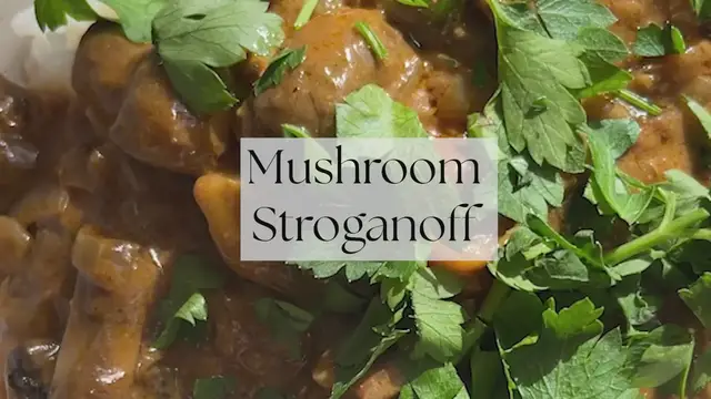 Video thumbnail for Mushroom Stroganoff