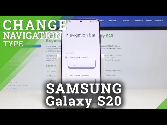 'Video thumbnail for Navigation Bar in Samsung Galaxy S20 - Change Navigation Type'