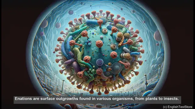 Video thumbnail for Enation in biology - meaning, definition and examples