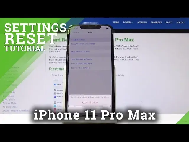 'Video thumbnail for How to Reset Settings on iPhone 11 Pro Max - Restore Default Settings'